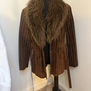 Wilsons Leather Brown Suede Jacket size xl